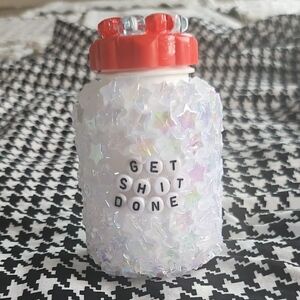 Iridescent Star Pill Bottle